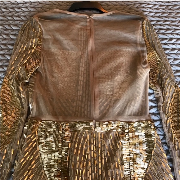 ASOS Gold Beaded Dress - Picture 6 of 8